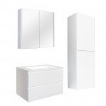 Qubist Matte White Wall Hung 900 Vanity Cabinet Only